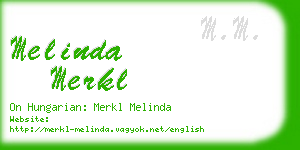 melinda merkl business card